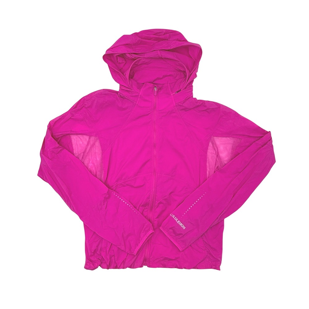 Lululemon Classic Fit Ventilated Running Jacket Sonic Pink Size 10